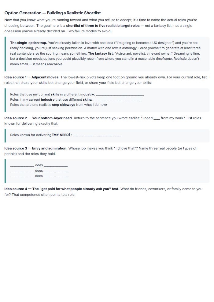 Career & Interview Kit — sample page 2