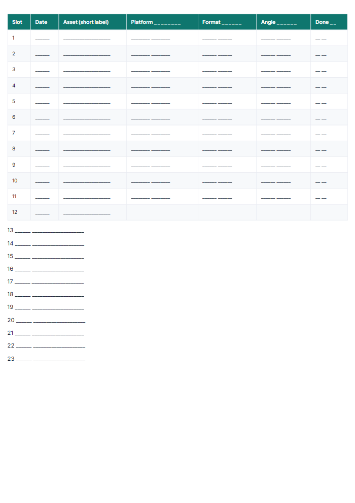 Everything Vault — sample page 1