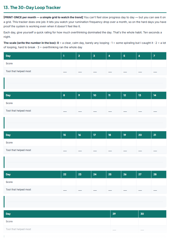 Focus & Productivity Pack — sample page 1
