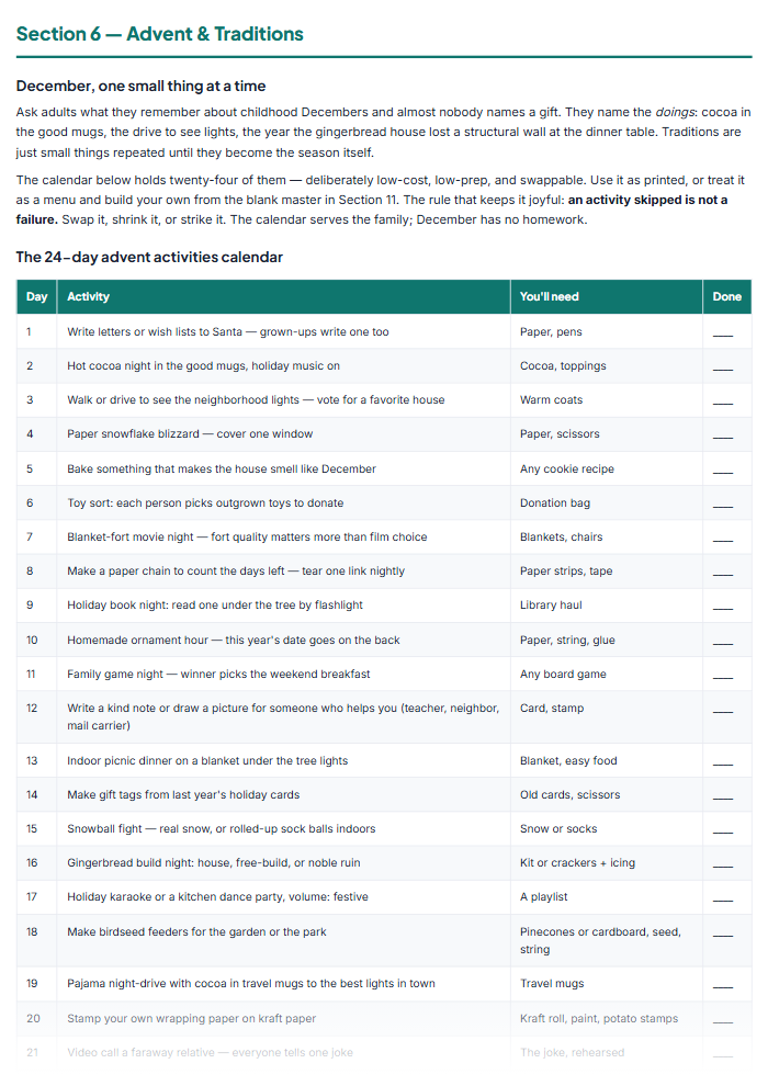 Holiday Planner Printables: Christmas Budget, Gifts, Hosting — sample page 3