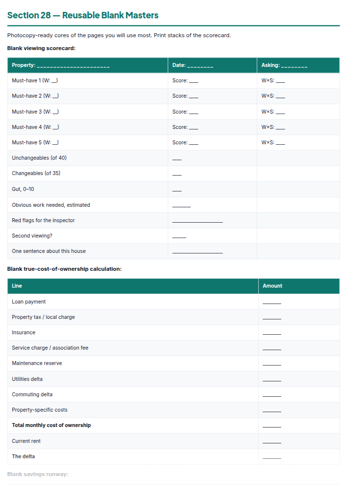 Home Buying Checklist & First-Time Buyer Workbook (PDF) — sample page 1