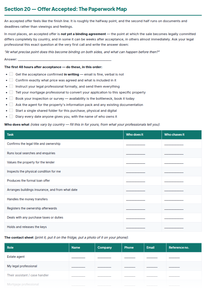 Home Buying Checklist & First-Time Buyer Workbook (PDF) — sample page 3