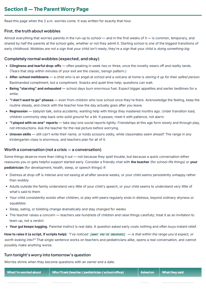 Kindergarten Readiness Checklist & Prep Workbook (Printable) — sample page 2
