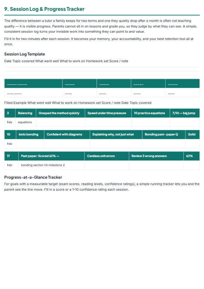 Study & Exam System — sample page 2